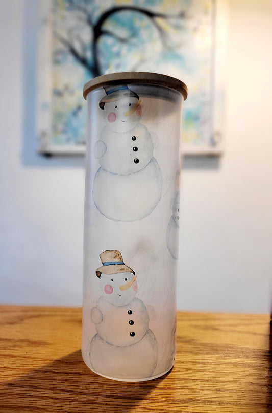 Glass Snowmen